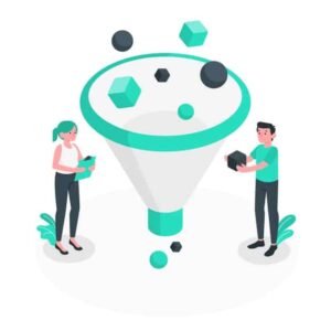 2 person with funnel | Free lead tracking app